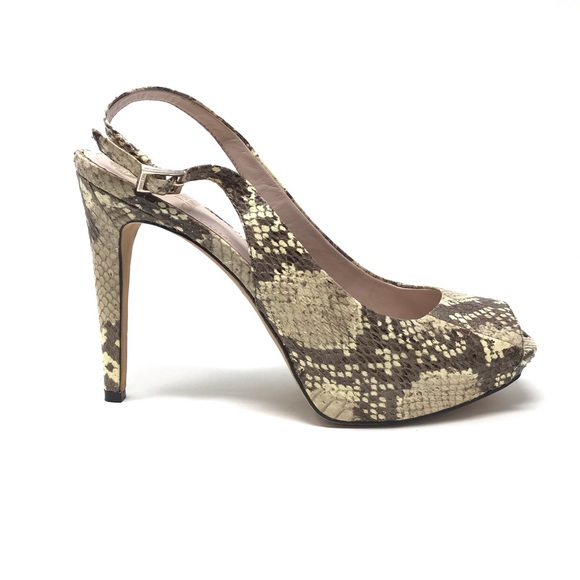 Vince Camuto Shoes - Vince Camuto Heels Sz 10 Snakeskin Print Open Toe